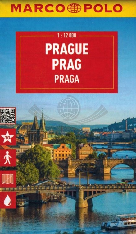 Praga 1:12 000. Wodoodporna mapa kieszonkowa / Plan miasta wydawnictwa Marco Polo. Okładka