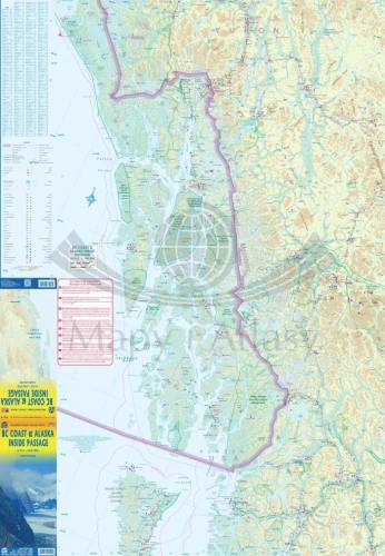 Wybrzeże Kolumbii Brytyjskiej i Wewnętrznego Przejścia Alaski. Mapa samochodowa wydawnictwa ITMB. Pierwsza strona