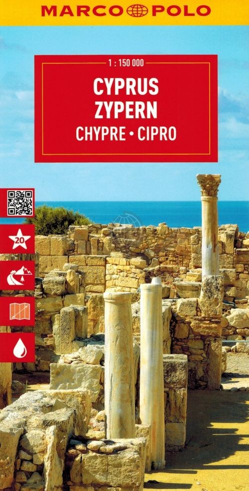 Cypr 1:150 000. Wodoodporna mapa samochodowo-turystyczna. Marco Polo
