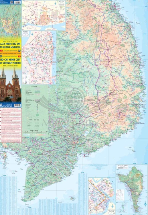Ho Chi Minh i Wietnam południowy. Plan miasta / Mapa samochodowo-turystyczna wydawnictwa ITMB. Pierwsza strona