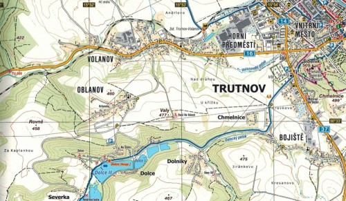 Podkarkonosze / Podkrkonosi 1:25 000. Mapa turystyczna wydawnictwa Kartografie HP. Fragment