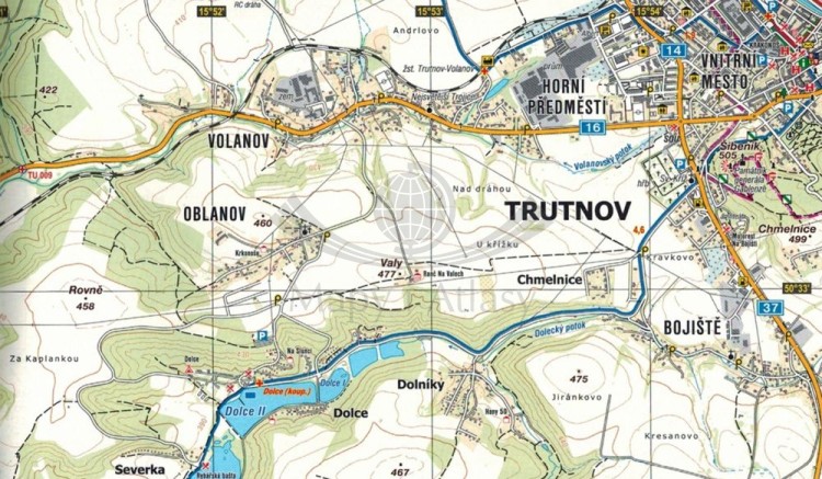 Podkarkonosze / Podkrkonosi 1:25 000. Mapa turystyczna wydawnictwa Kartografie HP. Fragment