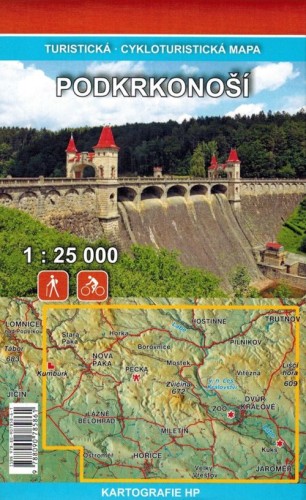 Podkarkonosze / Podkrkonosi 1:25 000. Mapa turystyczna wydawnictwa Kartografie HP. Okładka