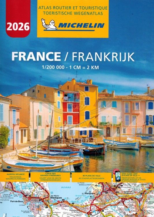 Francja 1:200 000. Atlas samochodowy wydawnictwa Michelin. Okładka