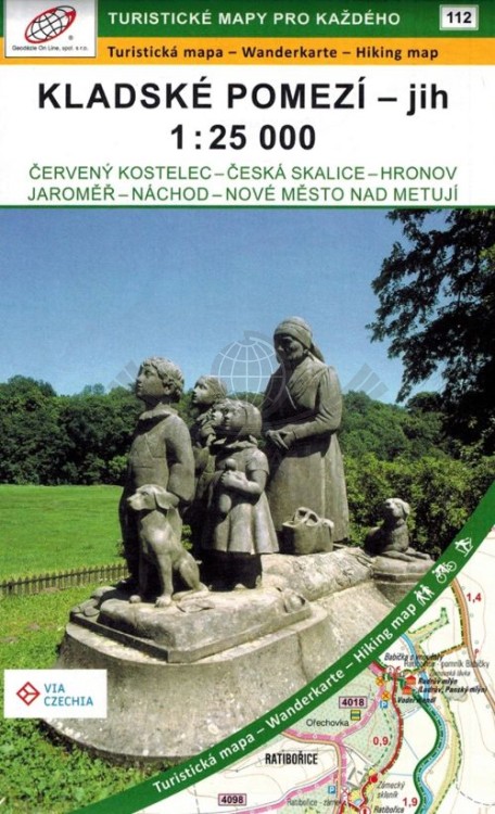 Pogranicze Kłodzkie, część południowa / Kladske Pomezi. Mapa turystyczna 112 wydawnictwa Geodezie On Line. Okładka