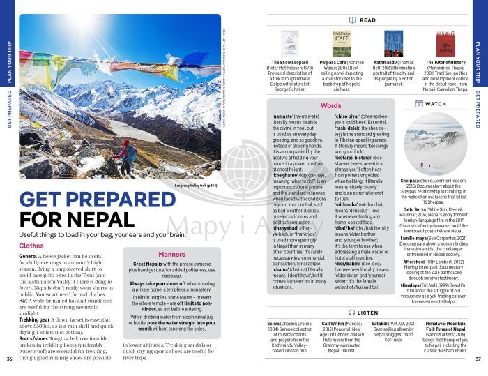 Nepal. Przewodnik wydawnictwa Lonely Planet. Przykładowe strony 5