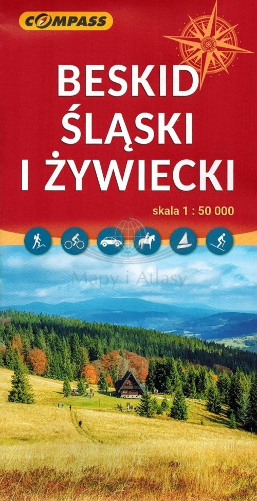 Beskid Śląski i Żywiecki 1:50 000. Mapa turystyczna. Wyd. 2026. Compass