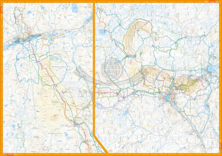 Finlandia: Hetta Pallas Yllas 1:50 000. Wodoodporna mapa turystyczna wydawnictwa Calazo. Strona druga