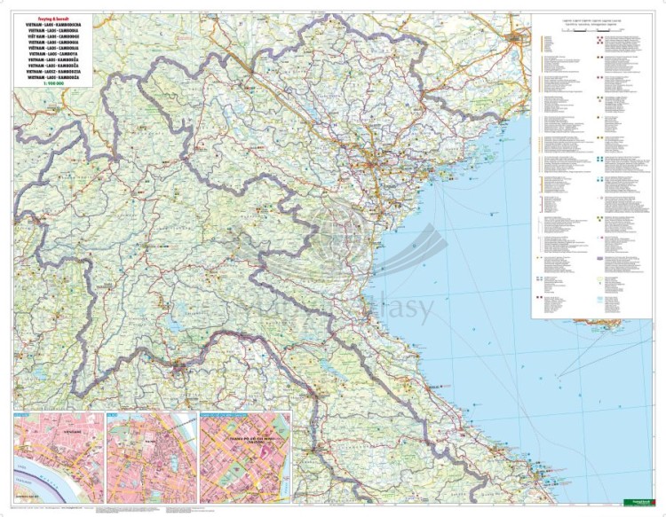 Wietnam, Laos, Kambodża 1:900 000. Mapa samochodowo-turystyczna wydawnictwa Freytag & Berndt. Strona druga