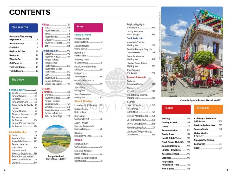 Andaluzja. Przewodnik wydawnictwa Lonely Planet. Spis treści