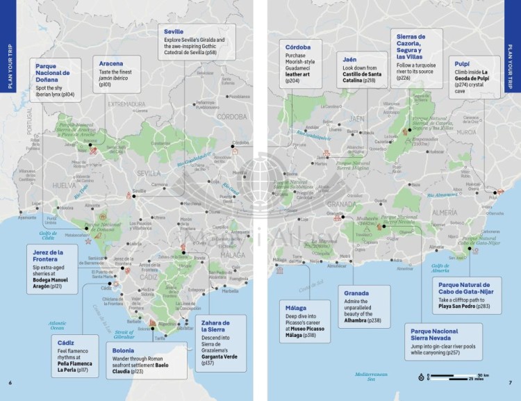 Andaluzja. Przewodnik wydawnictwa Lonely Planet. Przykładowe strony 1