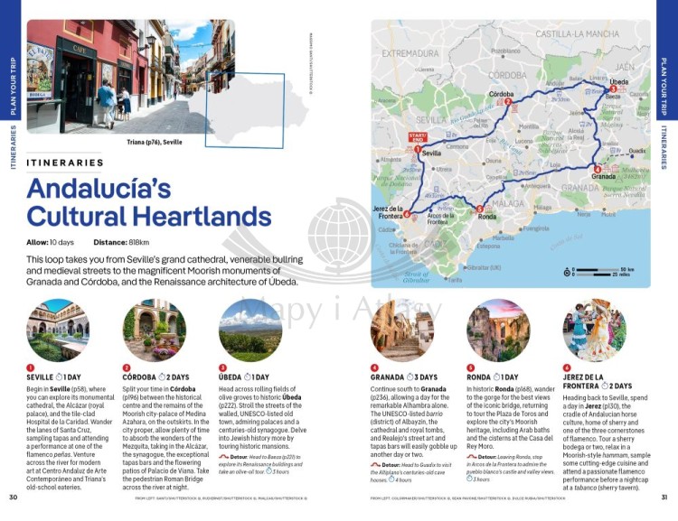 Andaluzja. Przewodnik wydawnictwa Lonely Planet. Przykładowe strony 2