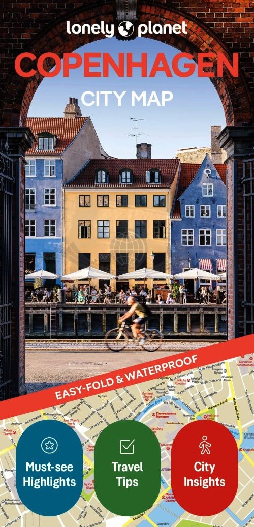Kopenhaga / Copenhagen. Wodoodporna mapa / Plan miasta. City map. Wyd. 2025. Lonely Planet