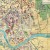 “Najnowszy Plan Stołecznego Królewskiego Miasta Krakowa”. Mapa ścienna ozdobna. Pergamena. Fragment 3