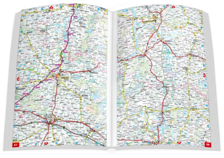 Polska 1:300 000. Atlas samochodowy wydawnictwa ExpressMap. Przykładowe strony 1