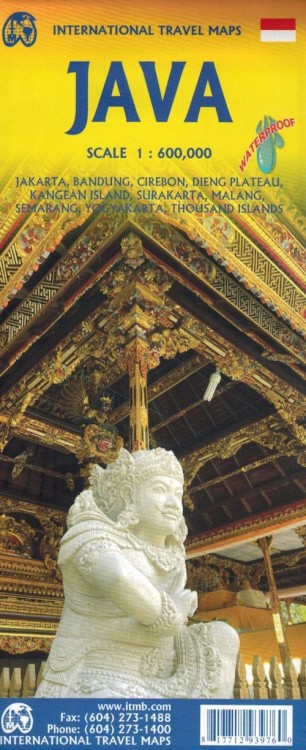 Jawa / Java 1:600 000. Wodoodporna mapa samochodowo-turystyczna wydawnictwa ITMB. Okładka