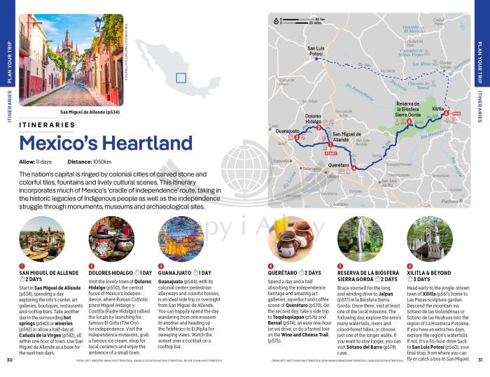 Meksyk / Mexico. Przewodnik wydawnictwa Lonely Planet. Przykładowe strony 4