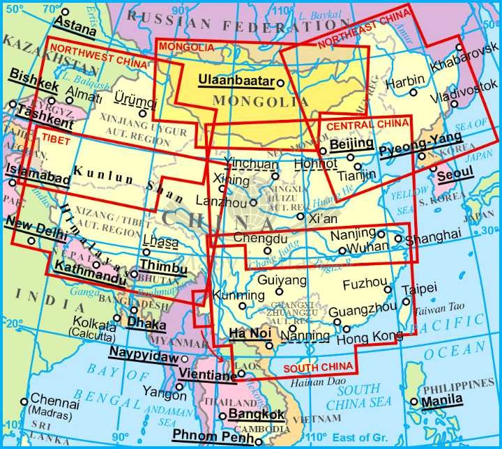 Mongolia 1:2 000 000. Mapa samochodowo-turystyczna wydawnictwa Gizi Map. Zasięg