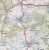 Posazavi, Vlasimsko. Mapa turystyczna 443 wydawnictwa Shocart. Fragment
