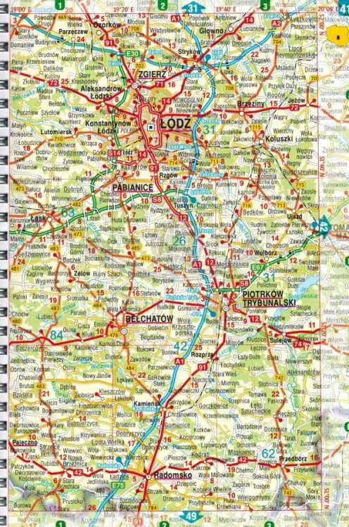 Polska 1:500 000. Atlas samochodowy wydawnictwa Gauss. Przykładowa strona 2