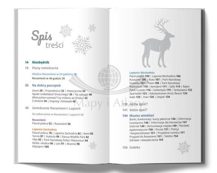 Finlandia: Rovaniemi i Laponia. Przewodnik Lajt wydawnictwa Pascal. Spis treści