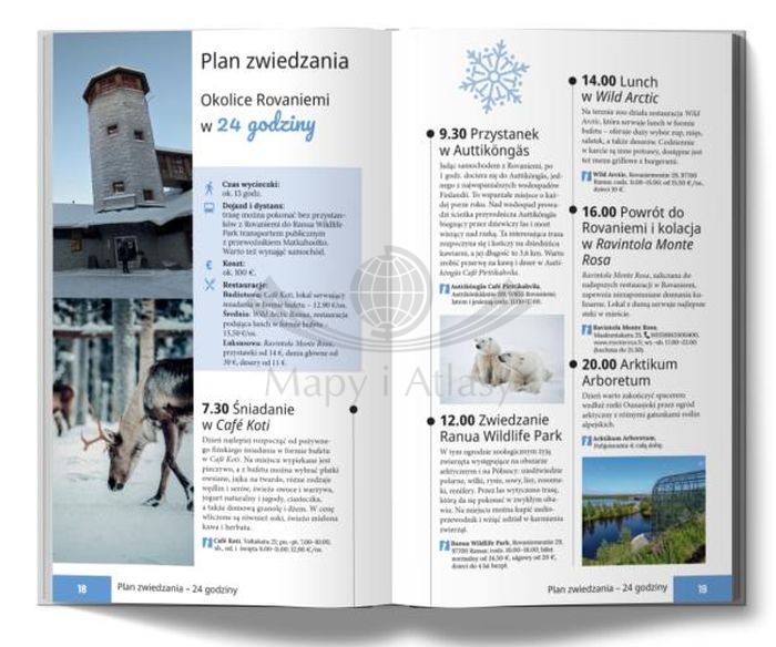 Finlandia: Rovaniemi i Laponia. Przewodnik Lajt wydawnictwa Pascal. Przykładowe strony 1