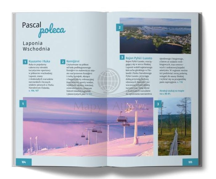 Finlandia: Rovaniemi i Laponia. Przewodnik Lajt wydawnictwa Pascal. Przykładowe strony 4