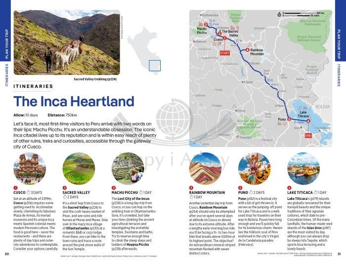 Peru. Przewodnik wydawnictwa Lonely Planet. Przykładowe strony 3