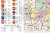 Województwo łódzkie 1:150 000. Mapa ścienna administracyjna. Drewniane półwałki. Fragment