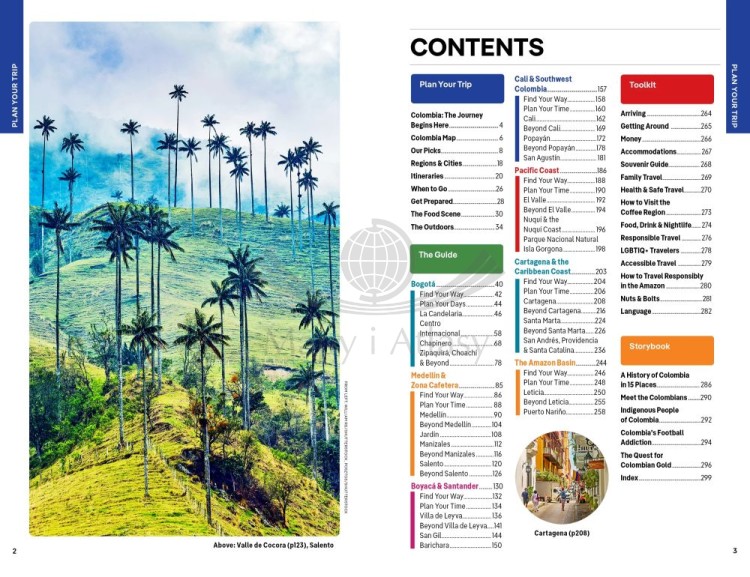 Kolumbia / Colombia. Przewodnik wydawnictwa Lonely Planet. Spis treści