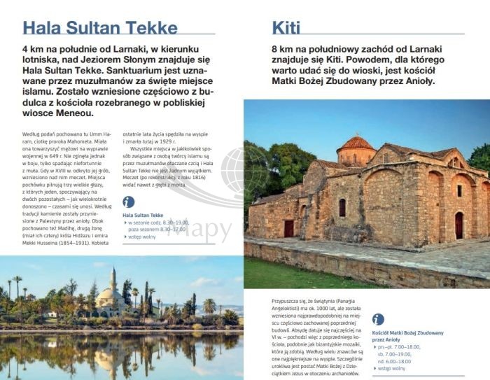 Cypr. Przewodnik  travel&style wydawnictwa Bezdroża. Przykładowe strony 2