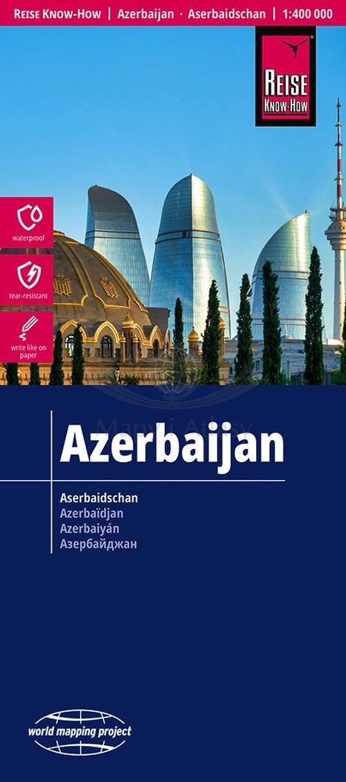 Azerbejdżan 1:400 000. Wodoodporna mapa samochodowo-turystyczna. Wyd. 2026. Reise Know-How