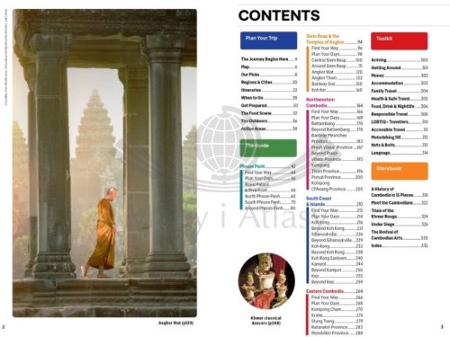 Kambodża / Cambodia. Przewodnik Pocket z mapą wydawnictwa Lonely Planet. Spis treści