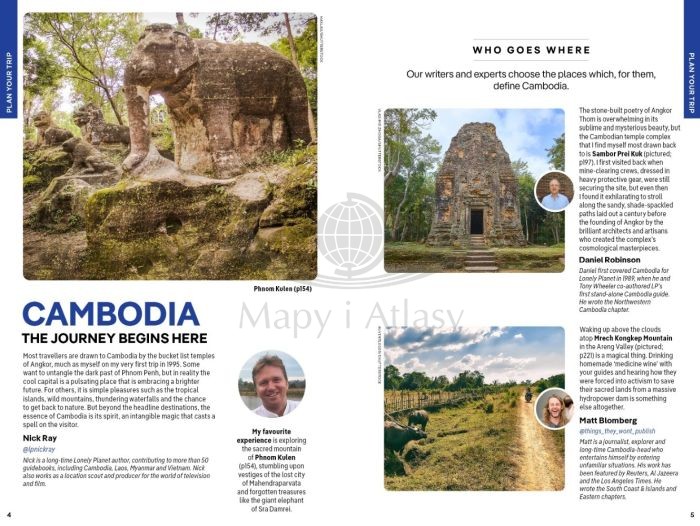 Kambodża / Cambodia. Przewodnik Pocket z mapą wydawnictwa Lonely Planet. Przykładowe strony 1