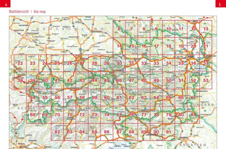 Austria 1:200 000. Atlas samochodowo-turystyczny wydawnictwa Freytag & Berndt. Skorowidz miejscowości
