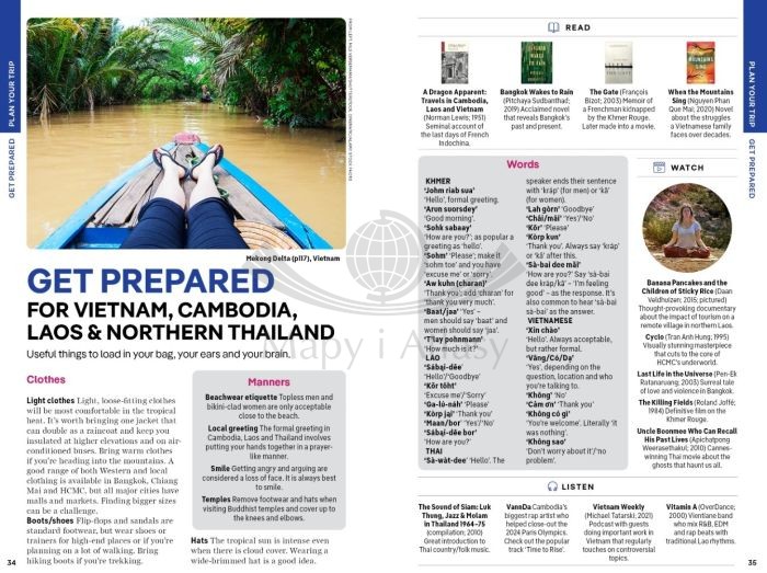 Wietnam, Kambodża, Laos i Tajlandia Północna / Vietnam, Cambodia, Laos & Northern Thailand. Przewodnik wydawnictwa Lonely Planet. Przykładowe strony 5