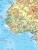 Afryka 1:9 000 000. Dwustronna mapa ścienna. Polityczna i fizyczna. Strona fizyczna - fragment 2