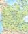 Ameryka Północna 1:9 000 000. Dwustronna mapa ścienna. Polityczna i fizyczna. Strona polityczna - fragment 1