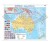 Australia 1:6 200 000. Dwustronna mapa ścienna. Polityczna i fizyczna. Strona polityczna