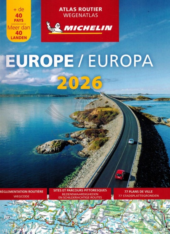 Europa. Atlas samochodowo-turystyczny wydawnictwa Michelin. Okładka