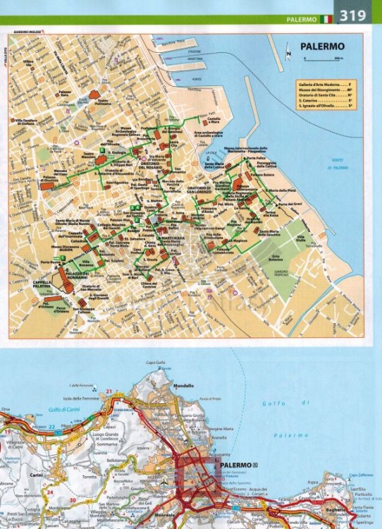 Europa. Atlas samochodowo-turystyczny wydawnictwa Michelin. Przykładowy arkusz - plan miasta 2