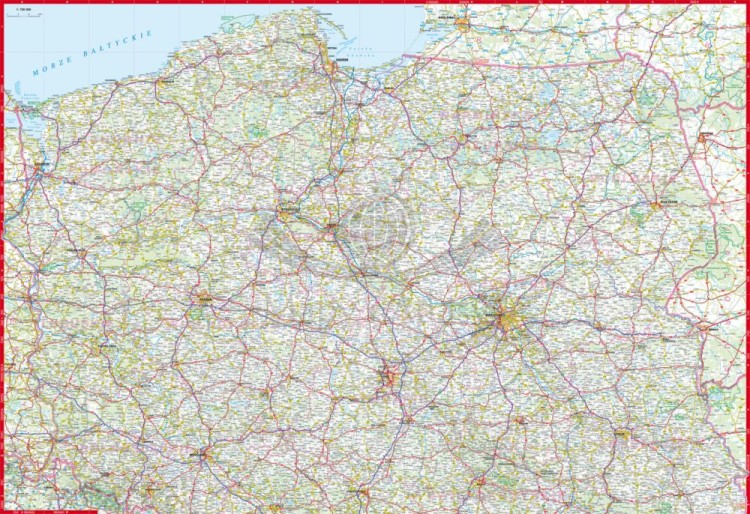 Polska 1:700 000. Foliowana mapa samochodowa wydawnictwa ExpressMap. Strona druga