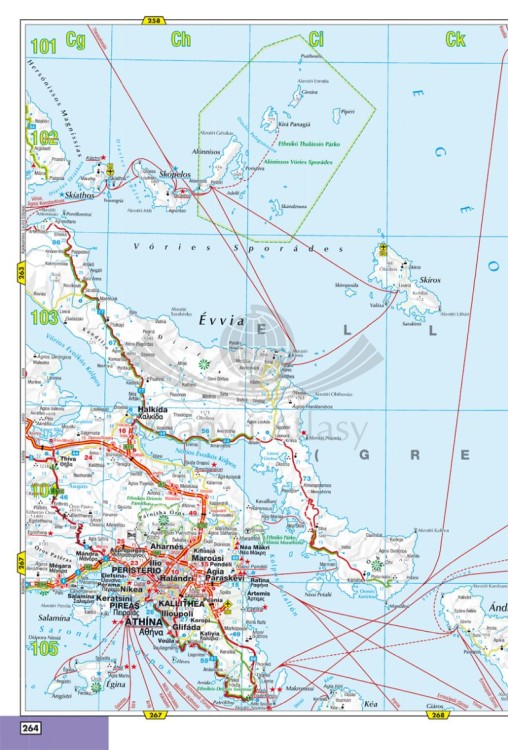 Europa 1:800 000. Atlas samochodowo-turystyczny wydawnictwa ExpressMap. Przykładowy arkusz 2