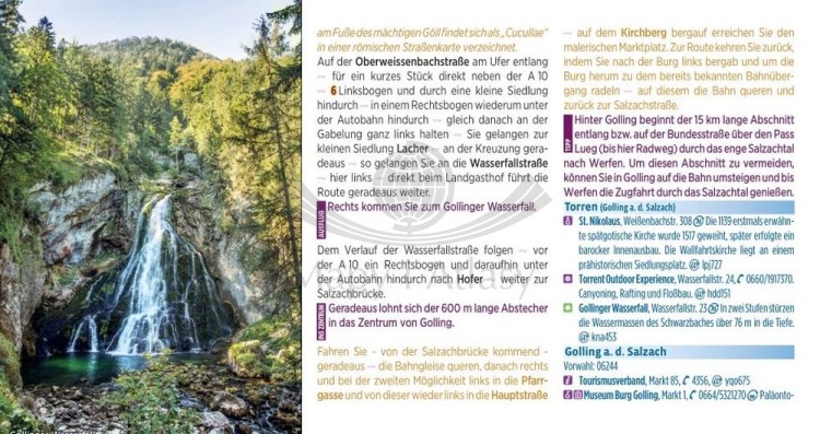Alpe Adria Radweg: od Salzburga do Adriatyku / von Salzburg an die Adria. Atlas rowerowy wydawnictwa Verlag Esterbauer. Przykładowe strony 4