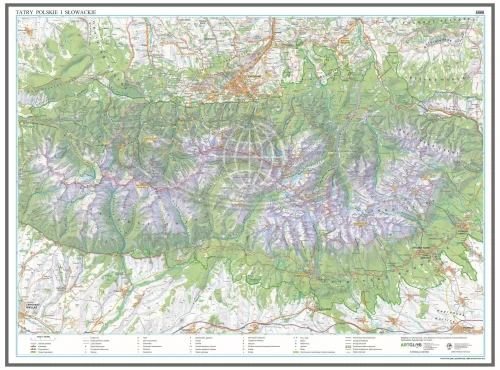 Tatry Polskie i Słowackie. Mapa turystyczna w wersji magnetycznej