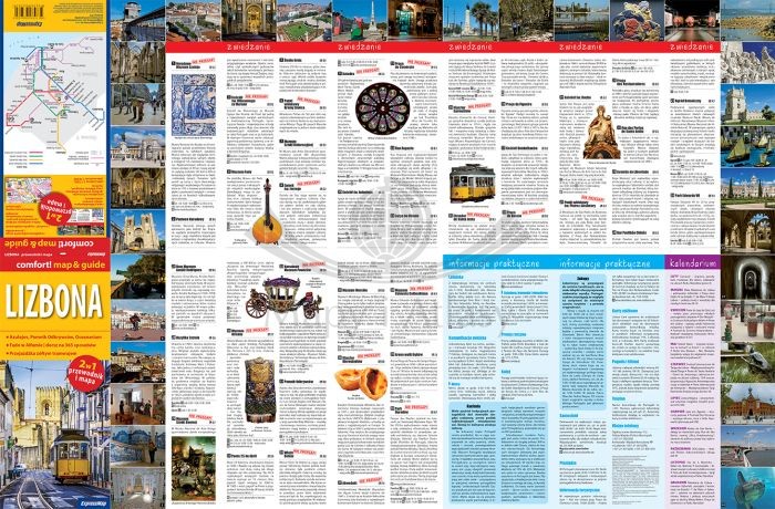 Lizbona. Laminowana mapa / Plan miasta + Miniprzewodnik wydawnictwa ExpressMap. Pierwsza strona