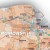Polska 1:750 000. Naklejka, mapa ścienna drogowo-administracyjna. Fragment 1