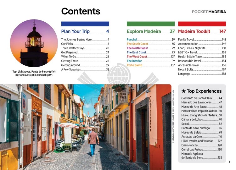 Madera / Madeira. Przewodnik Pocket z mapą wyspy wydawnictwa Lonely Planet. Spis treści