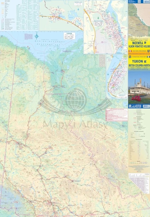 Jukon i północna Kolumbia Brytyjska. Mapa samochodowo-turystyczna wydawnictwa ITMB. Strona pierwsza