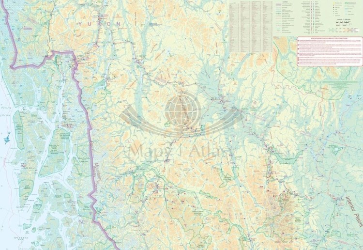 Jukon i północna Kolumbia Brytyjska. Mapa samochodowo-turystyczna wydawnictwa ITMB. Strona druga